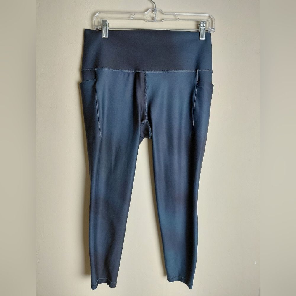 Athleta Salutation Stash Tight Ombre Dark Blue Petite Large